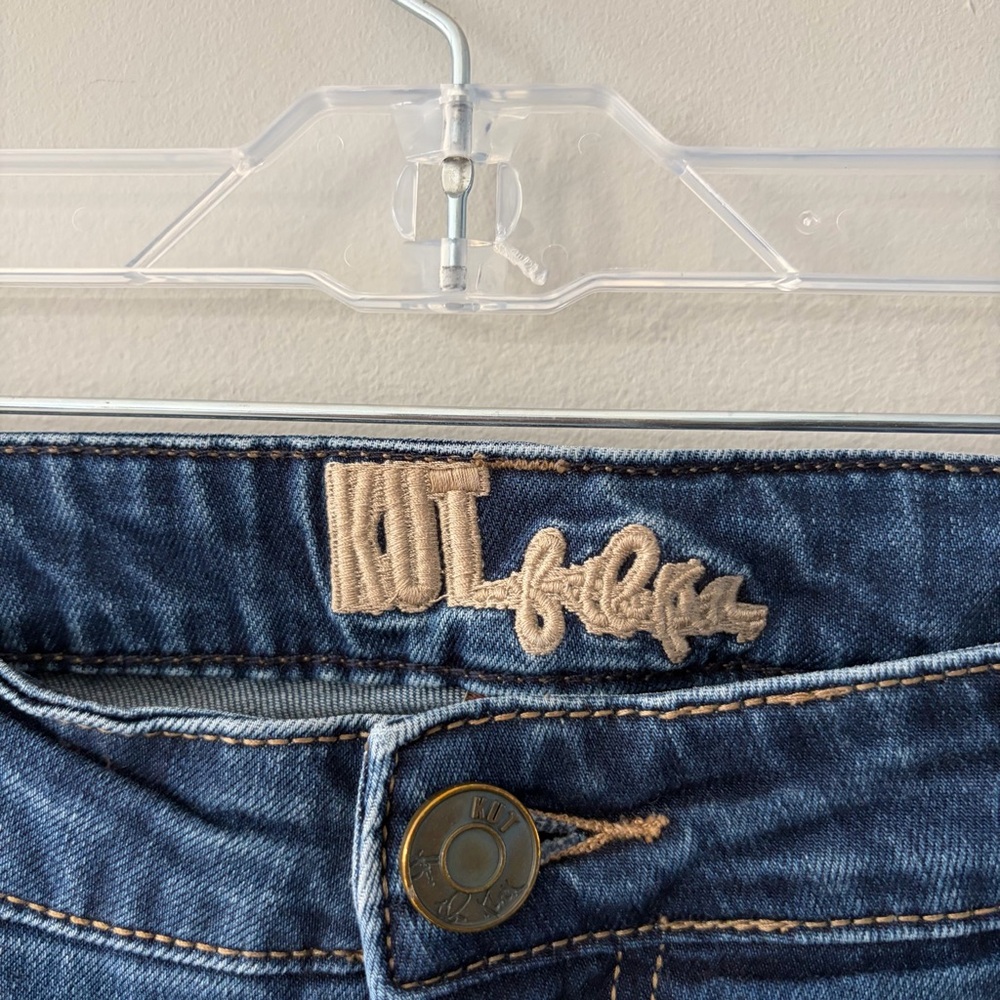 Kut From The Kloth Bootcut Mid Rise Flare Medium Wash Stretch Denim Jeans 16W - Picture 8 of 10